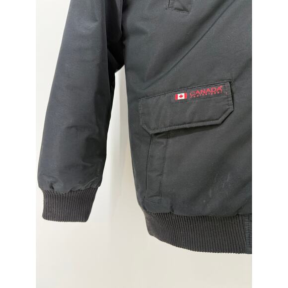 Canada Weather Gear Girls Faux Black Insulated Jacket w/ Fur Lined Hood - Picture 2 of 8